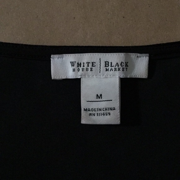 WHITE HOUSE BLACK MARKET Sweetheart Neck Stretch Velvet Top - Picture 3 of 9